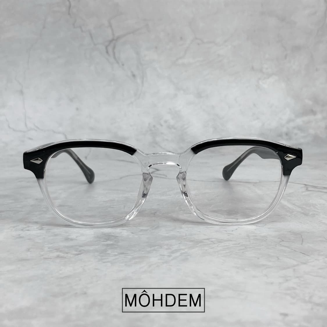 [Unisex] 하프 클리어 투명 뿔테 아이웨어 상품이미지3