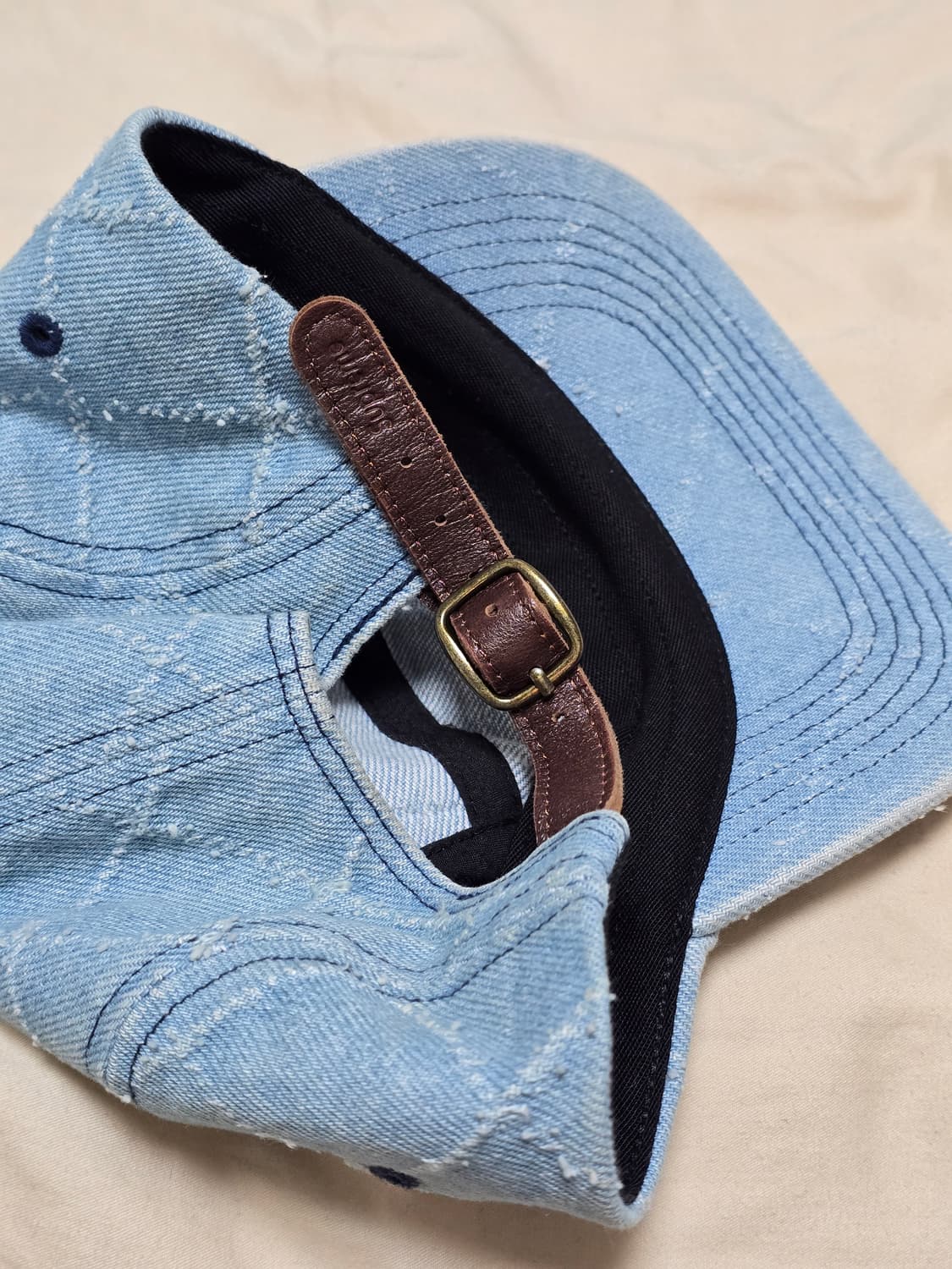 슈프림 펀치드 데님 캠프캡 워시드 인디고 상품이미지6