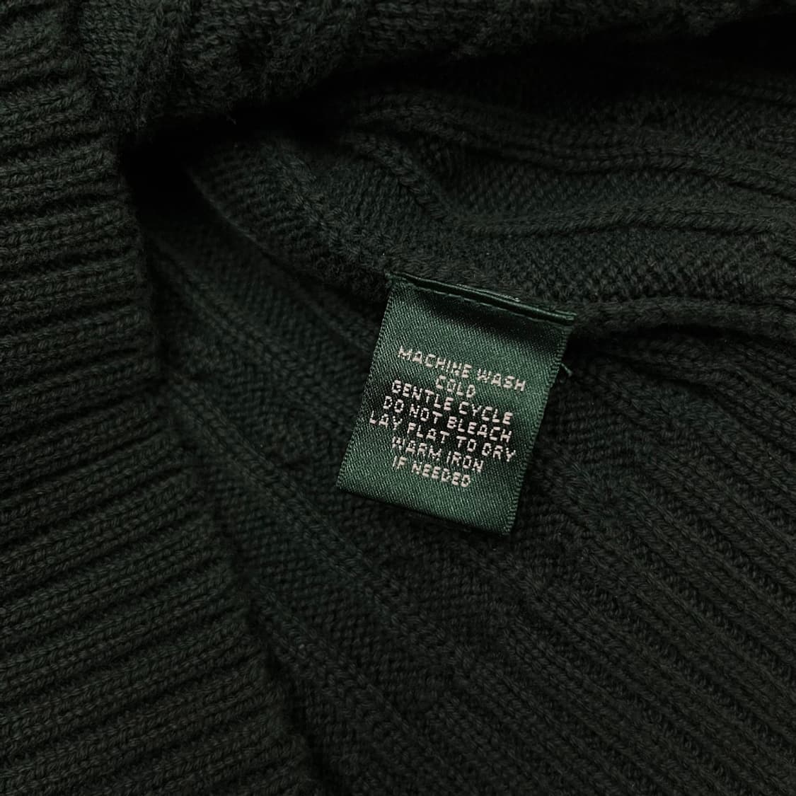 랄프로렌 화이트로고 그린 브이넥 니트 S 상품이미지5