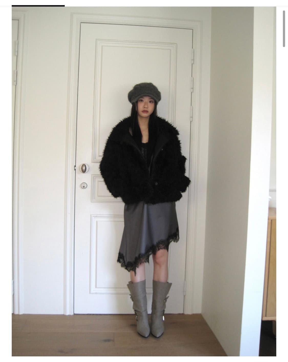 릿킴 퍼자켓 블랙 상품이미지5