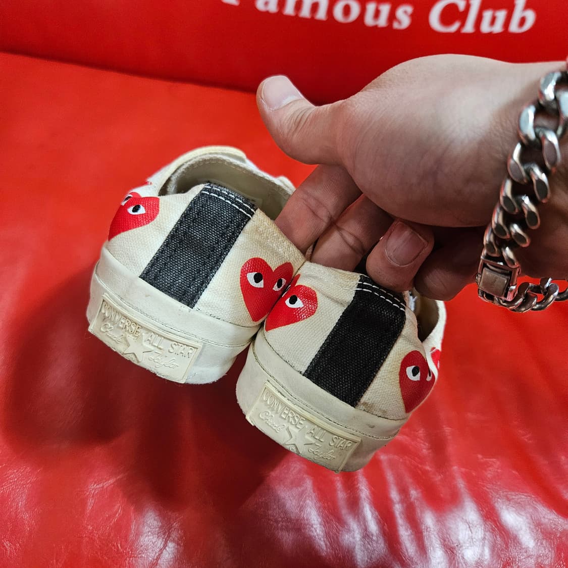  (일본판) 꼼데가르송 x 컨버스 스니커즈 상품이미지4