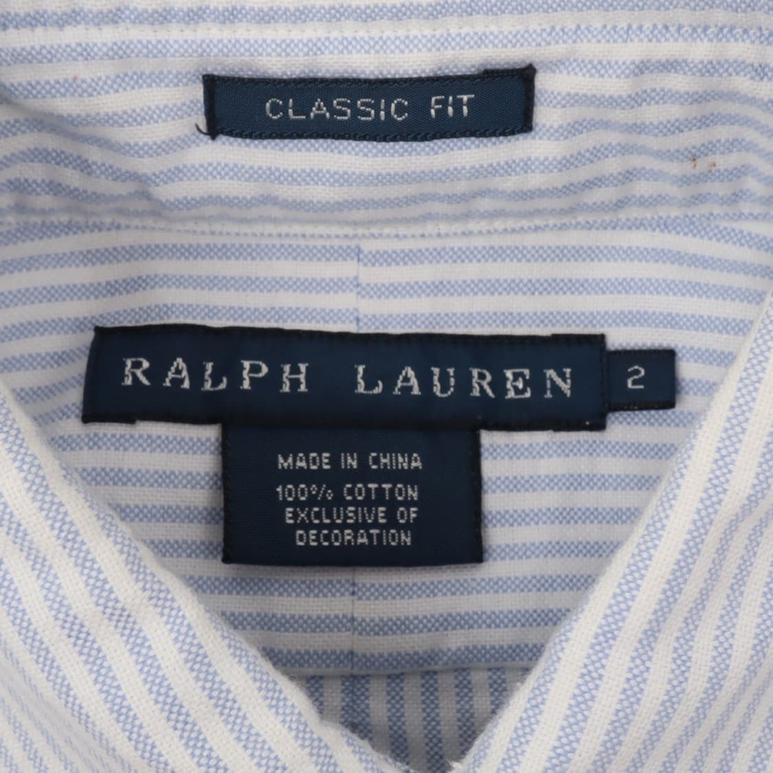 폴로 랄프로렌 우먼스 옥스포드 라이트블루 스트라이프 셔츠 상품이미지8