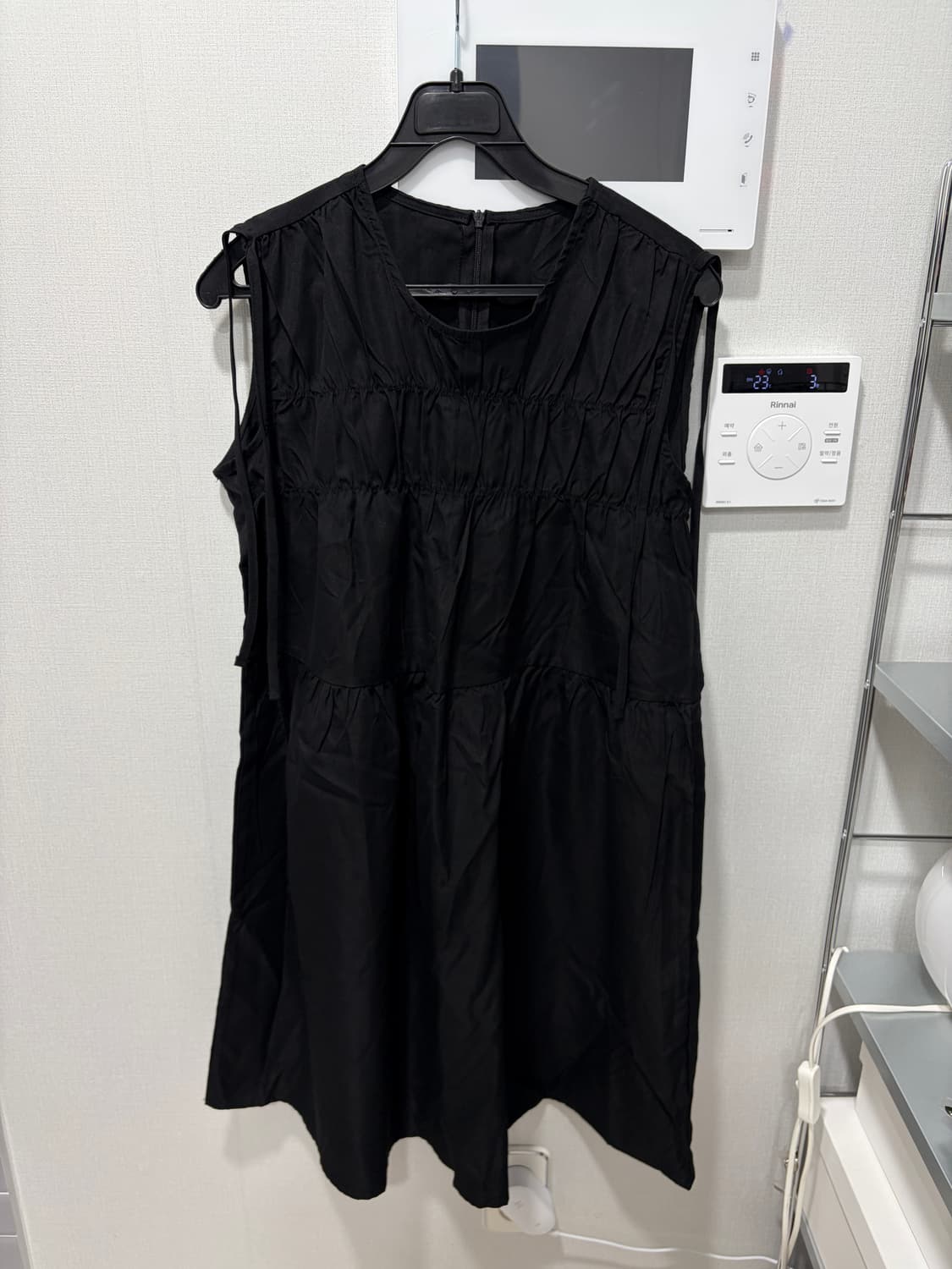 셔링원피스 블랙 상품이미지2