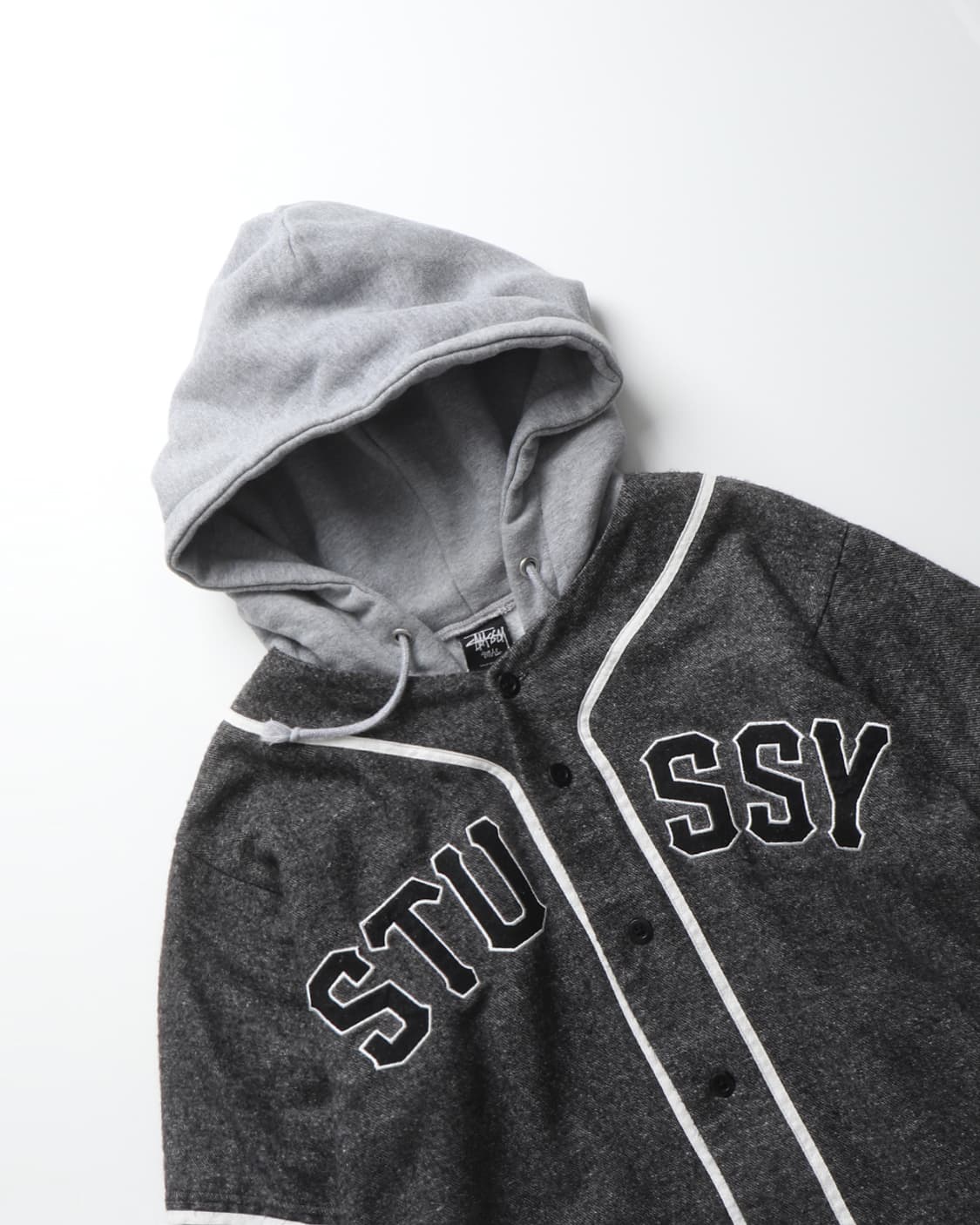 STUSSY Layered Baseball Hoodie 상품이미지3