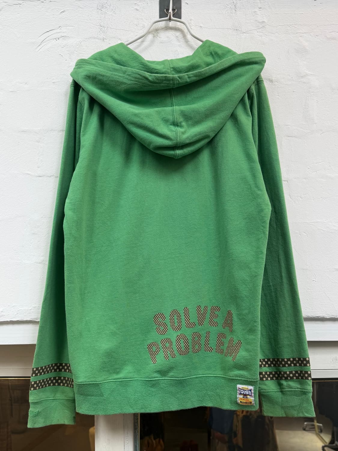 Rough 패치워크 후드집업 그린 F 상품이미지7