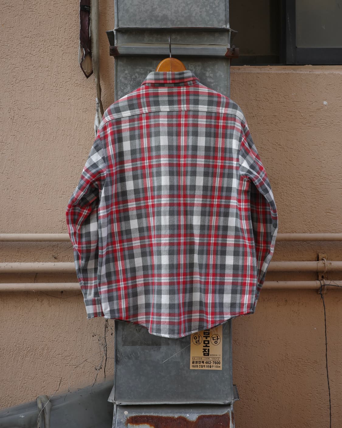 80s 리바이스 알래스카 체크 플란넬 셔츠 상품이미지4