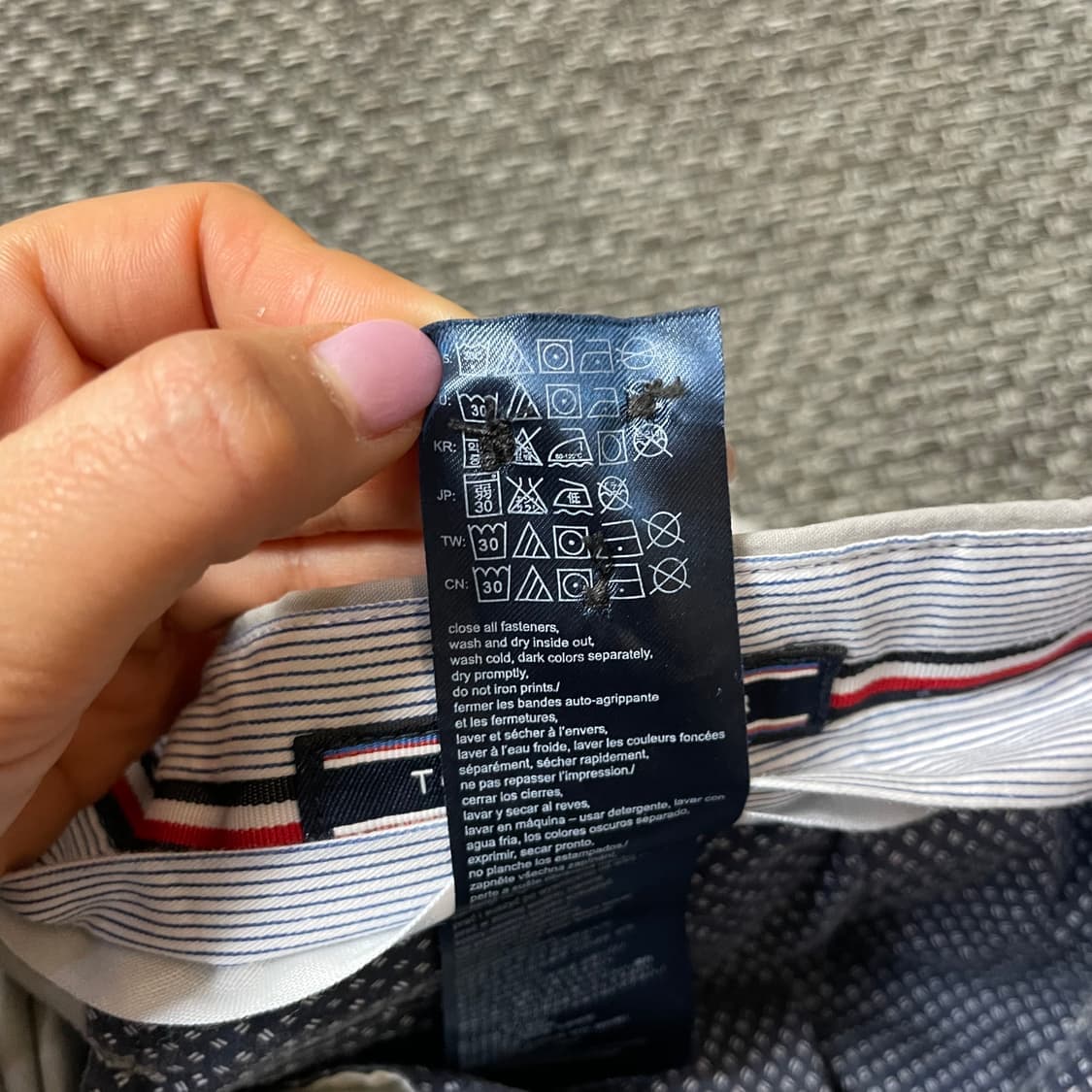 (40) 타미힐피거 빅사이즈 라이트그레이 스트레이트핏 치노 팬츠 상품이미지8