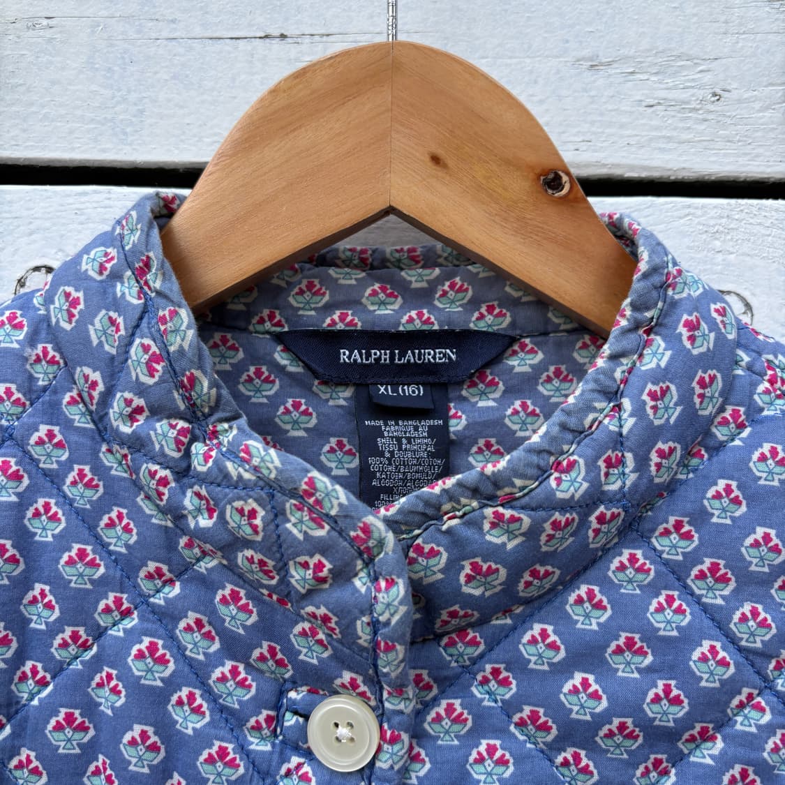 Polo 폴로 플라워 꽃무늬 퀼팅 자켓 상품이미지3