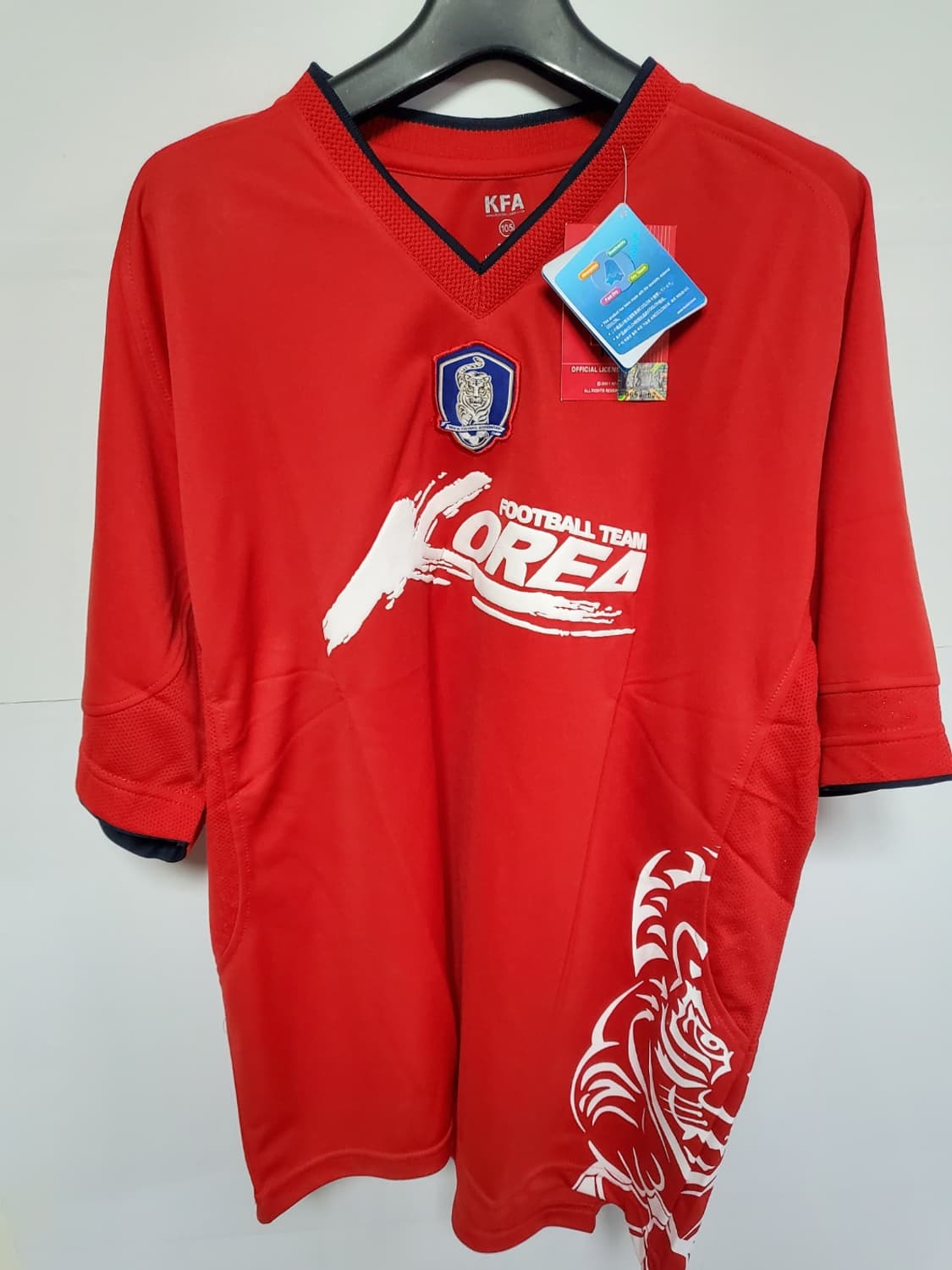 KFA 대한민국 축구 국가대표팀 유니폼 정품 105사이즈 미사용  상품이미지1