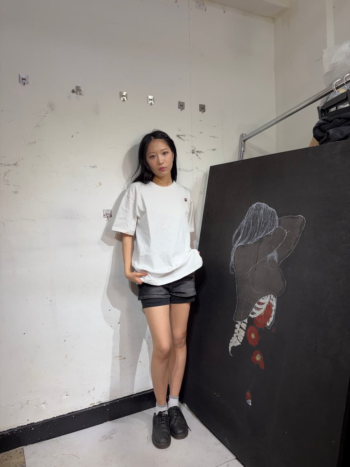 베이프 미니 로고 반팔 티셔츠  상품이미지2