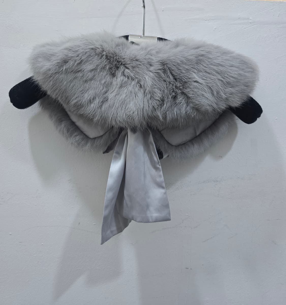 리얼퍼 숄 머플러 그레이 상품이미지4