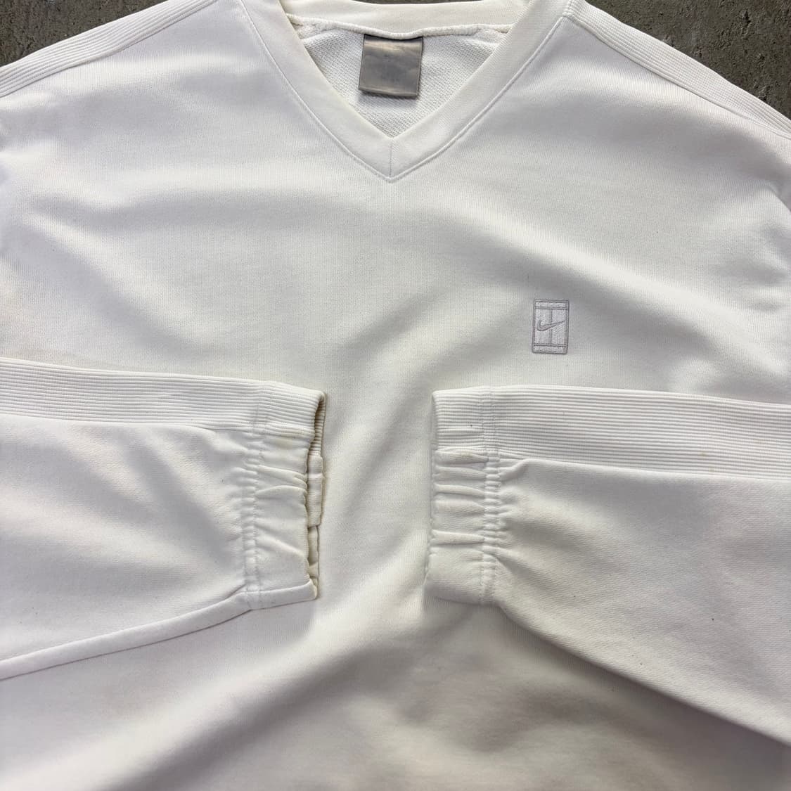 나이키 화이트 브이넥 맨투맨[2229] 상품이미지4