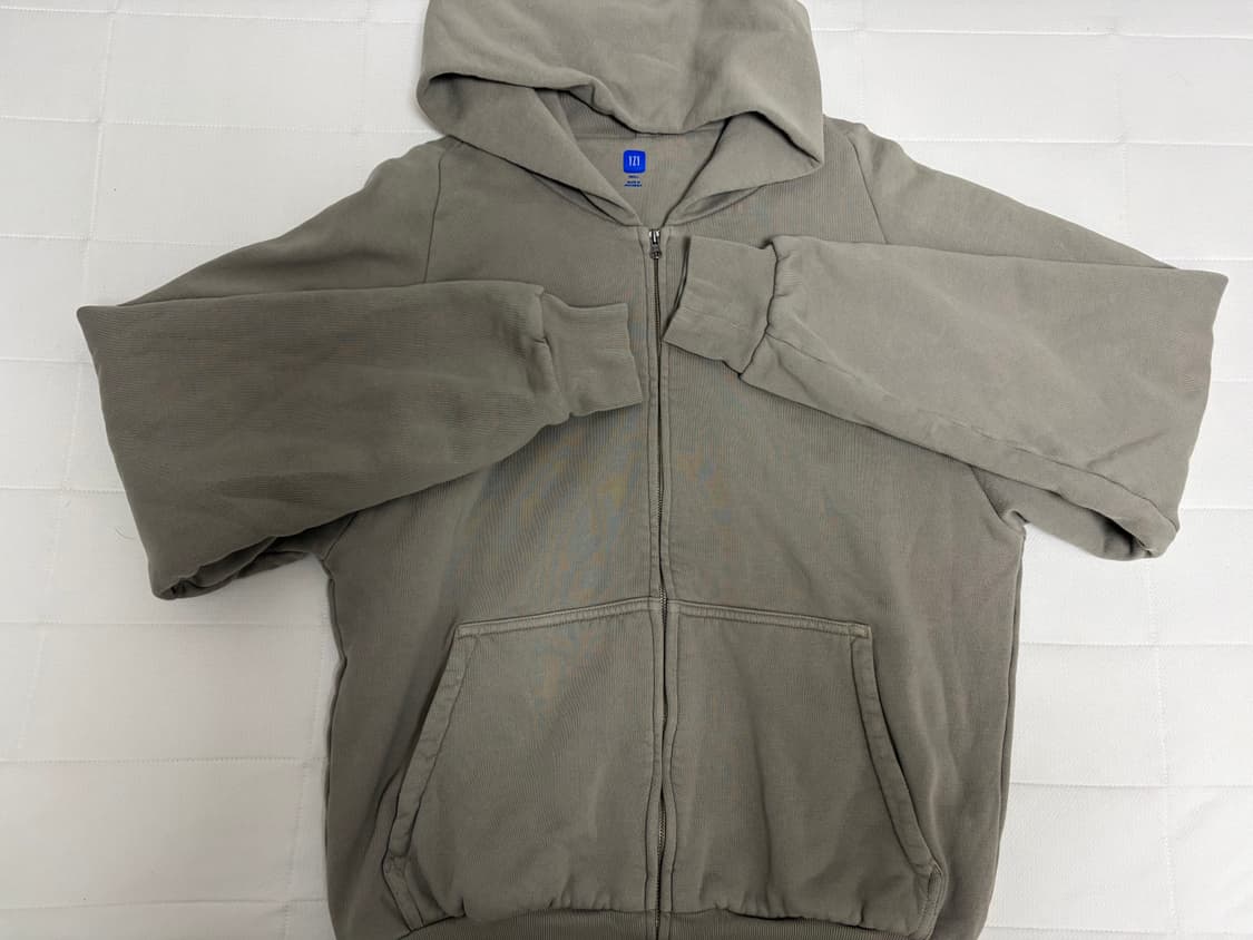 이지 후드집업 그레이 S 판매합니다 상품이미지2