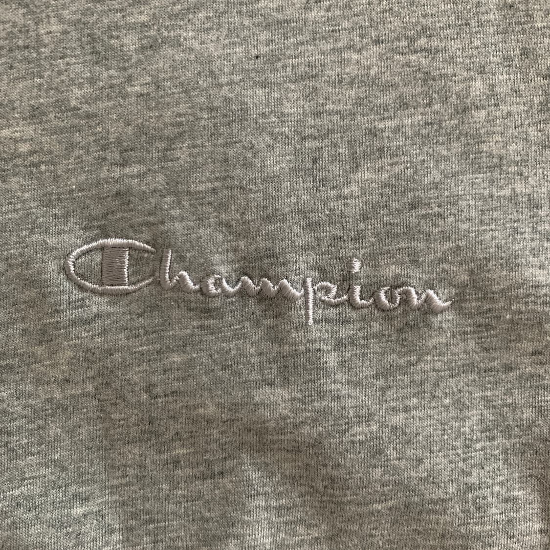 일본판 CHAMPION 빈티지 베이직 자수 로고 반팔 티셔츠 상품이미지5