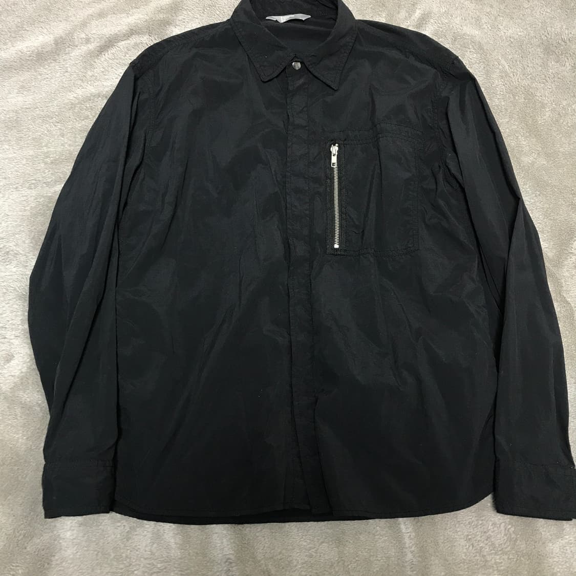 에잇세컨즈 나일론 셔츠 L사이즈 블랙 상품이미지1