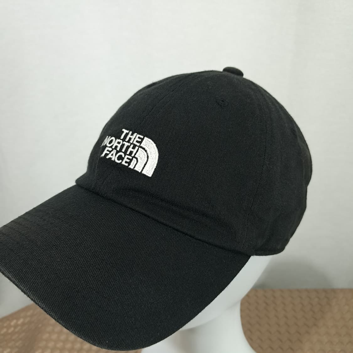 노스페이스 블랙 코튼 화이트 로고 자수 볼캡 P2025 상품이미지1