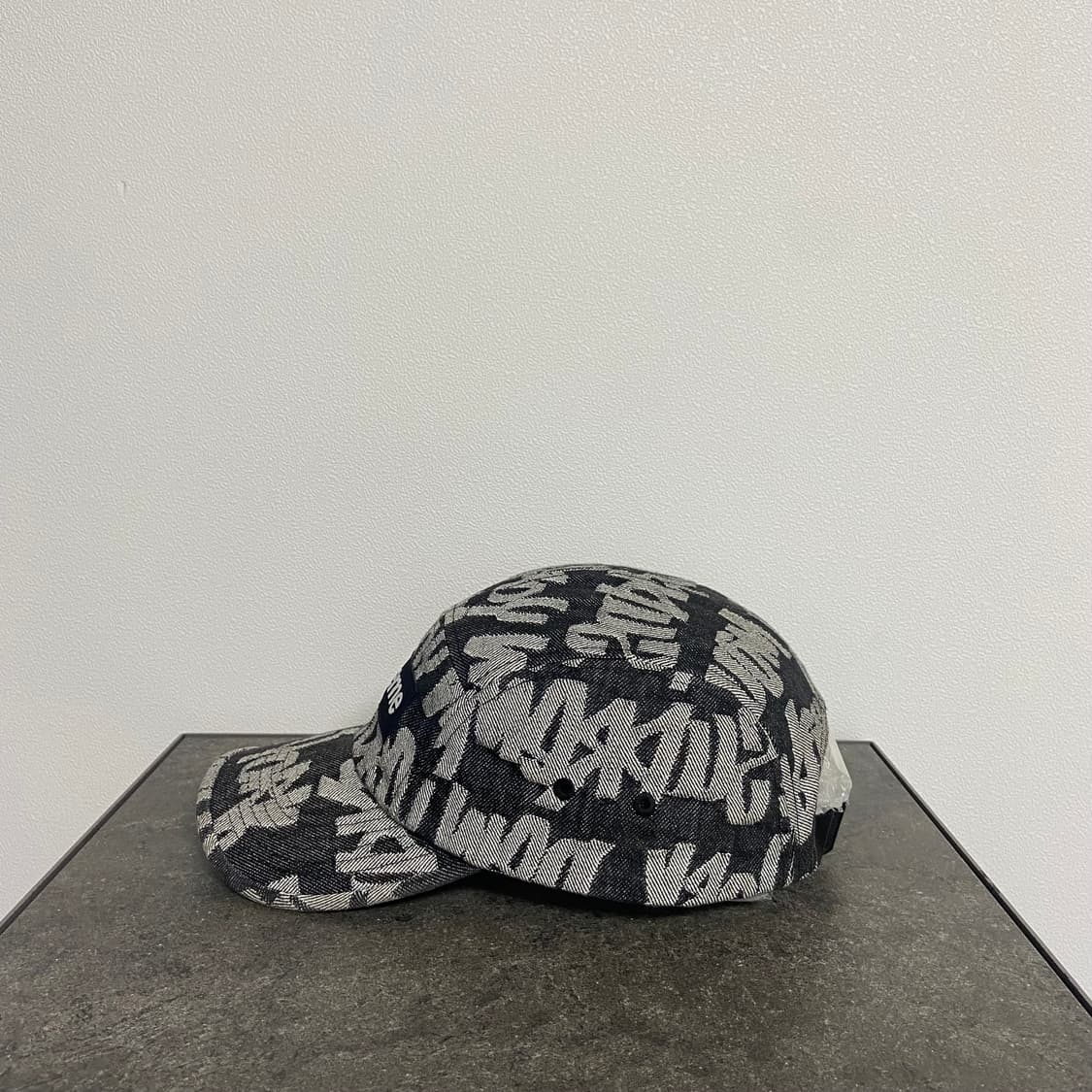 (OS) 슈프림 박스로고 캠프캡 모자 데님 블랙 상품이미지2