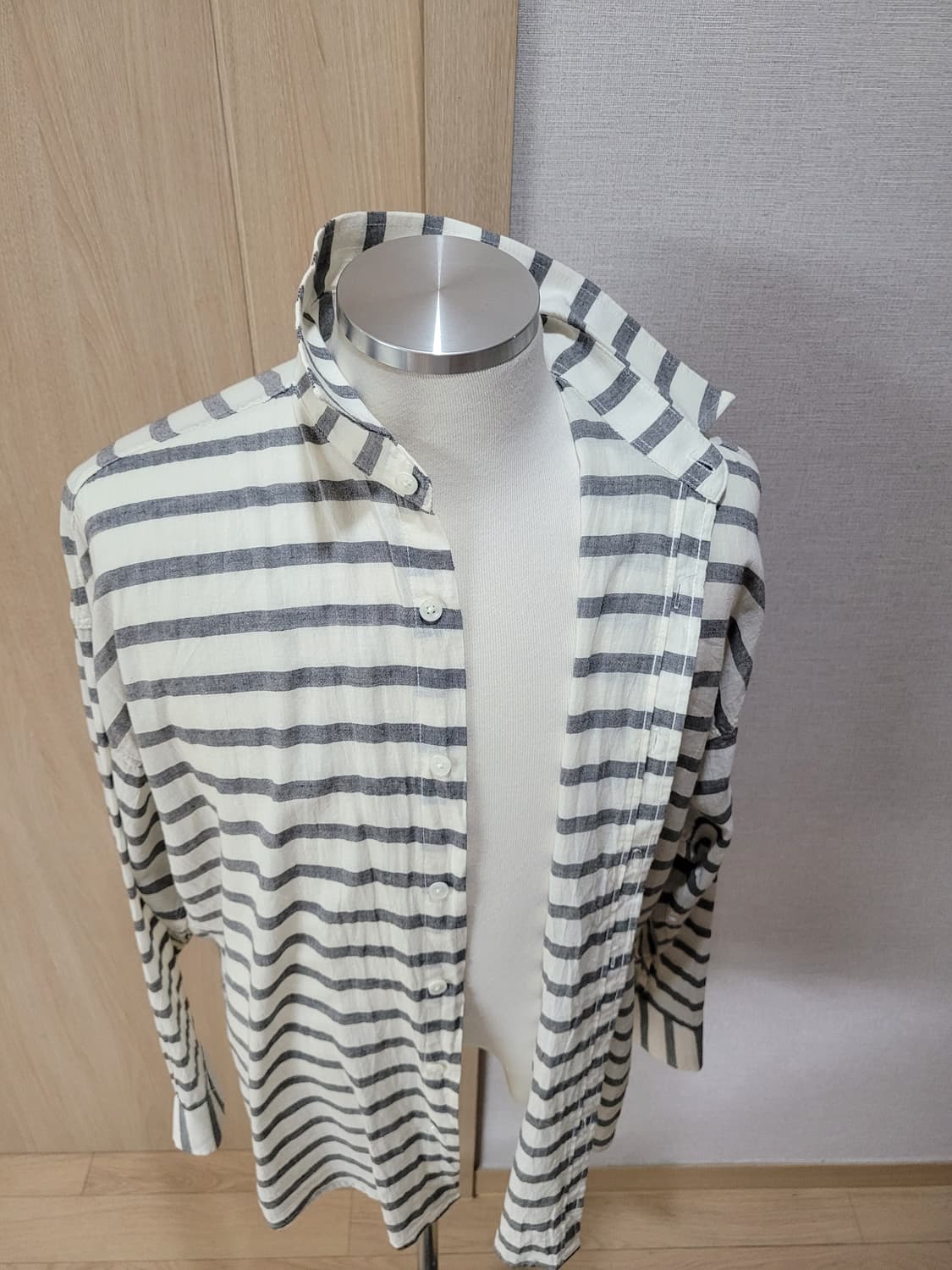 잭앤질 Jack&Jill 남자 스트라이프 셔츠 110 그레이 상품이미지7