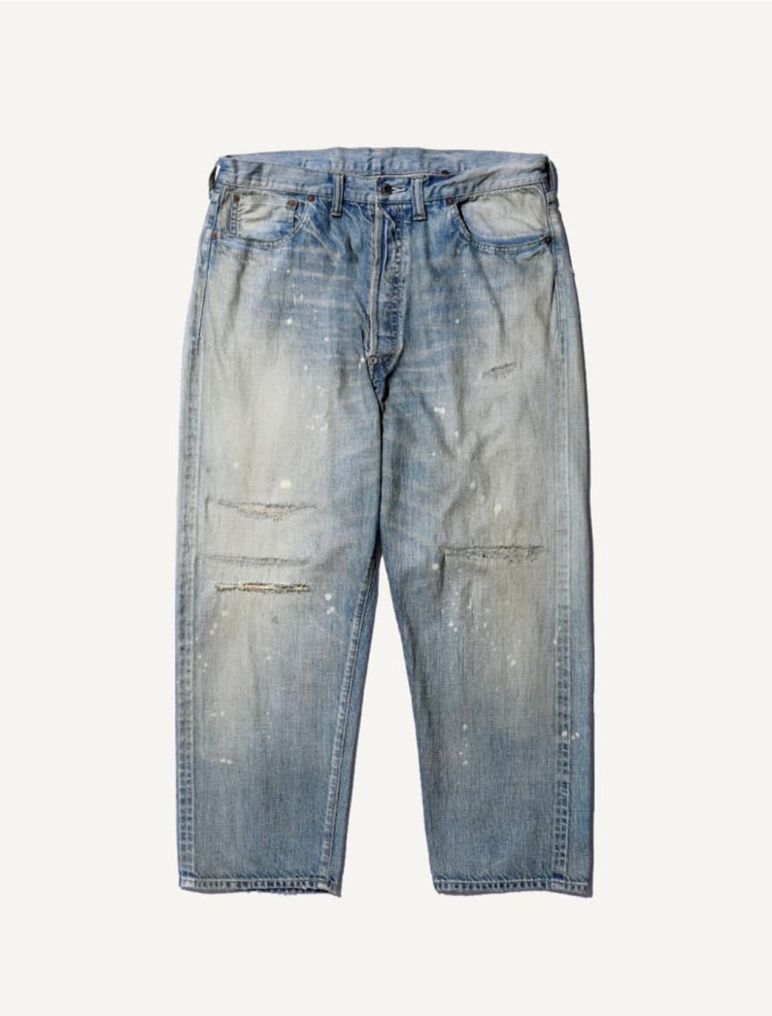 [30/32] 아프레쎄 No.37 워시드 와이드 데님 팬츠 상품이미지1