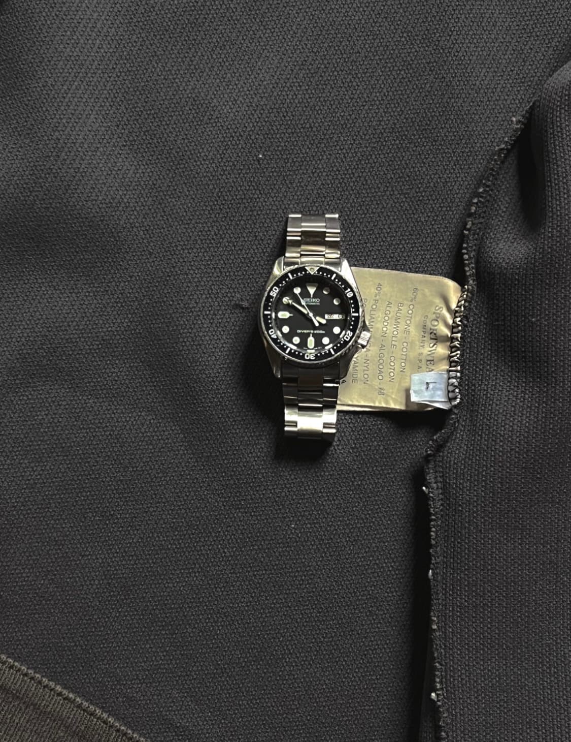 00SS 스톤아일랜드 그린 엣지 배지 립 니트 오버 셔츠 아카이브 상품이미지4