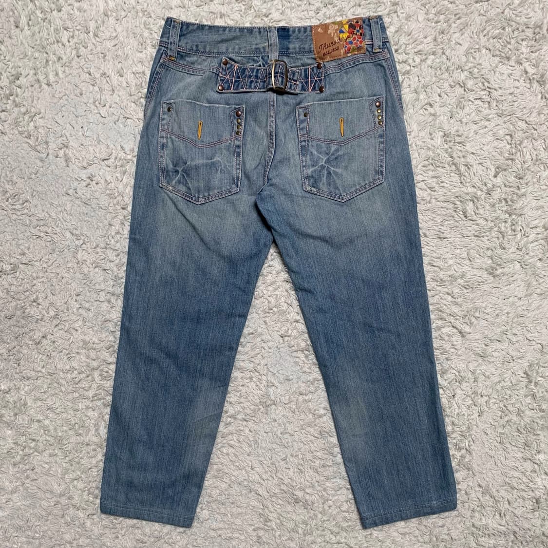 [31] Thursday Island 신치백 와이드핏 데님팬츠 상품이미지2