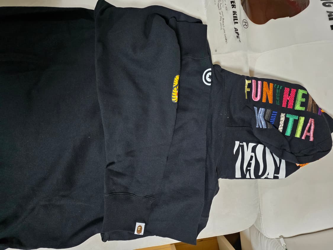 베이프 타이거 블랙 후드 XL 상품이미지3