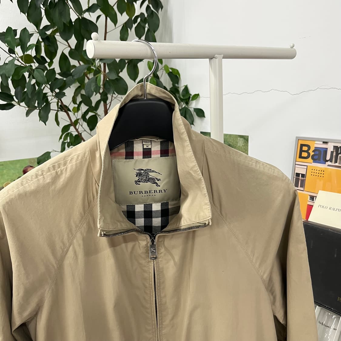 버버리 코튼 블루종 M 상품이미지2