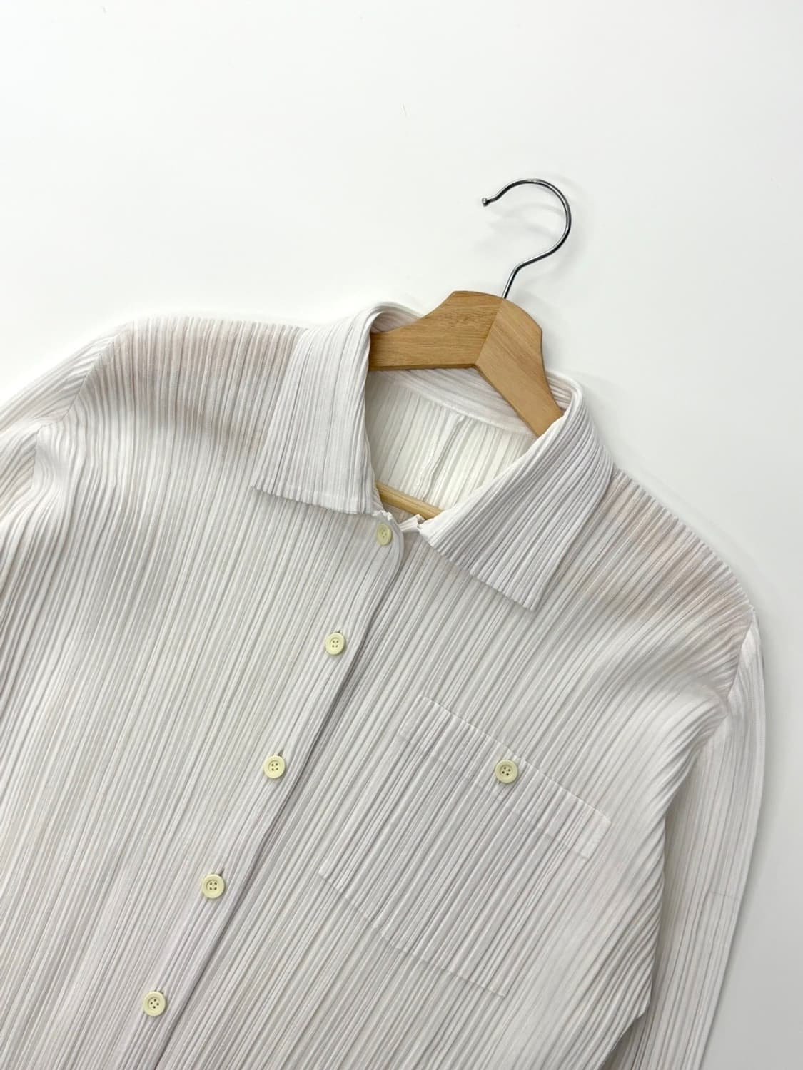 Pleats Please 플리츠플리즈 화이트 가디건 상품이미지3