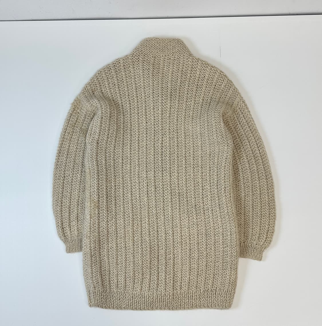 80’s 구찌 알파카 울 더플 롱코트 가디건 42 상품이미지2