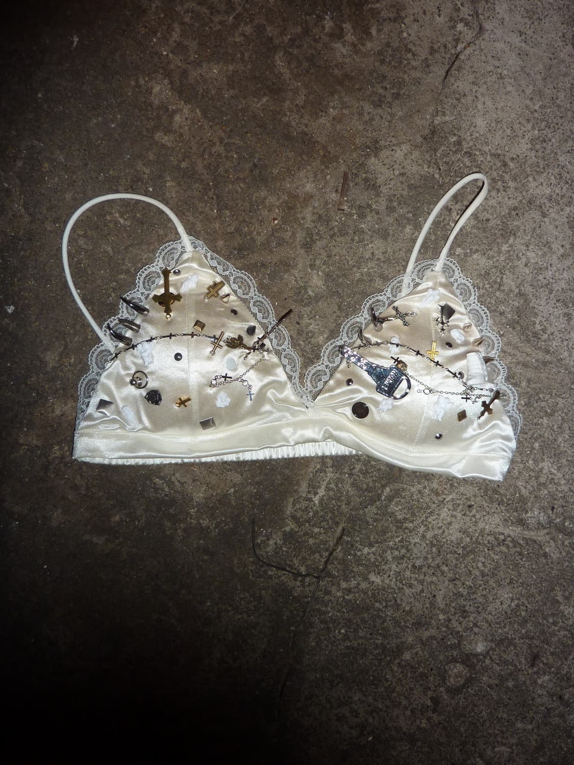 White satin bra top 상품이미지4