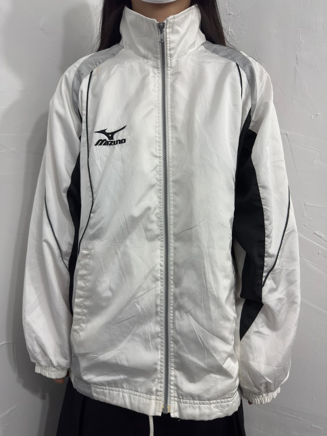 mizuno white hood jacket 상품이미지1