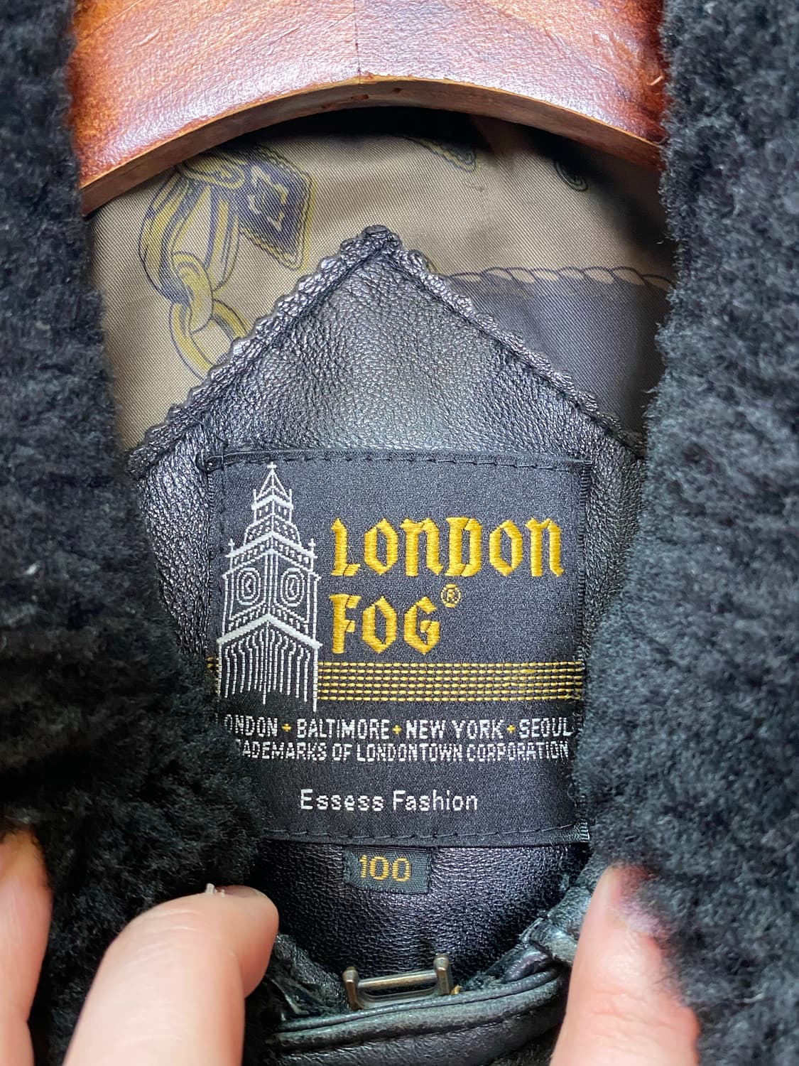 런던포그 산양가죽 봄버 자켓 상품이미지3