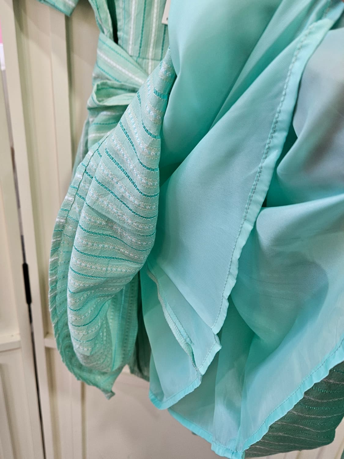 민트 스트라이프 세일러카라 원피스 상품이미지5