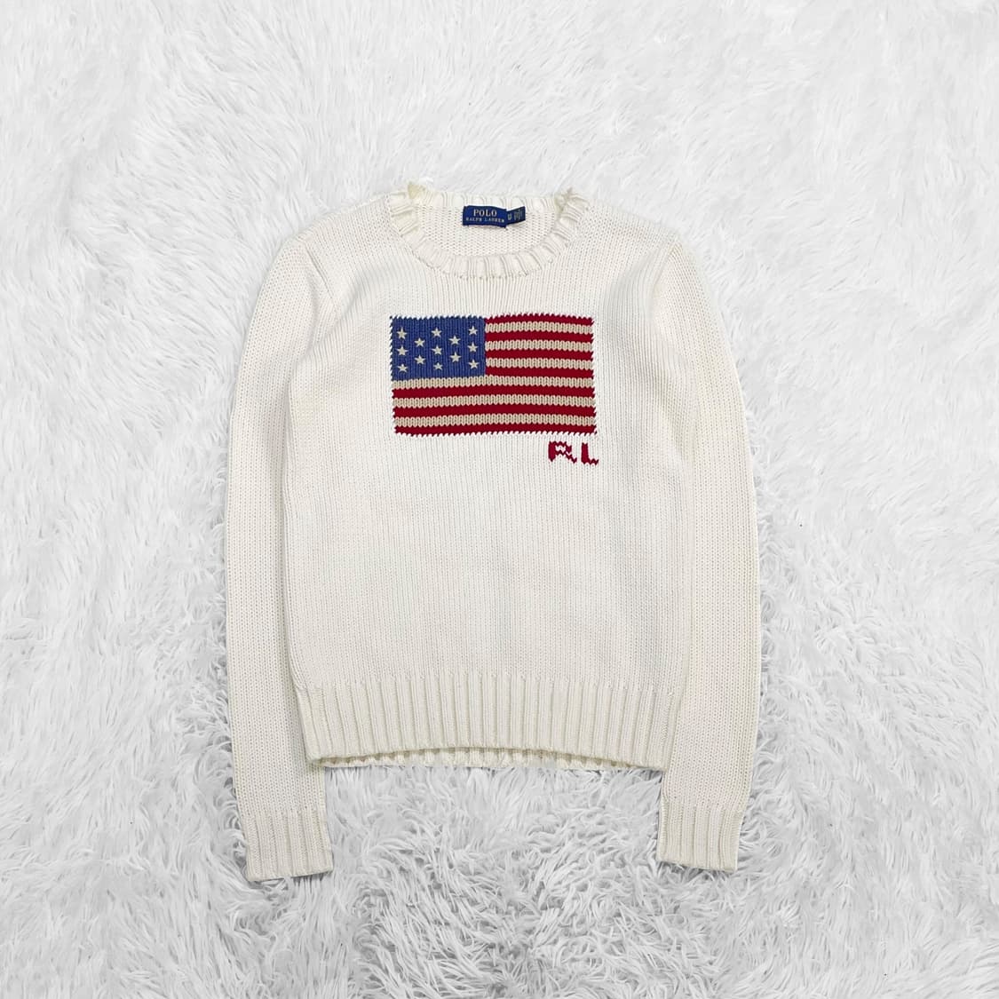 폴로 랄프로렌 플래그 성조기 코튼 라운드 니트 상품이미지2
