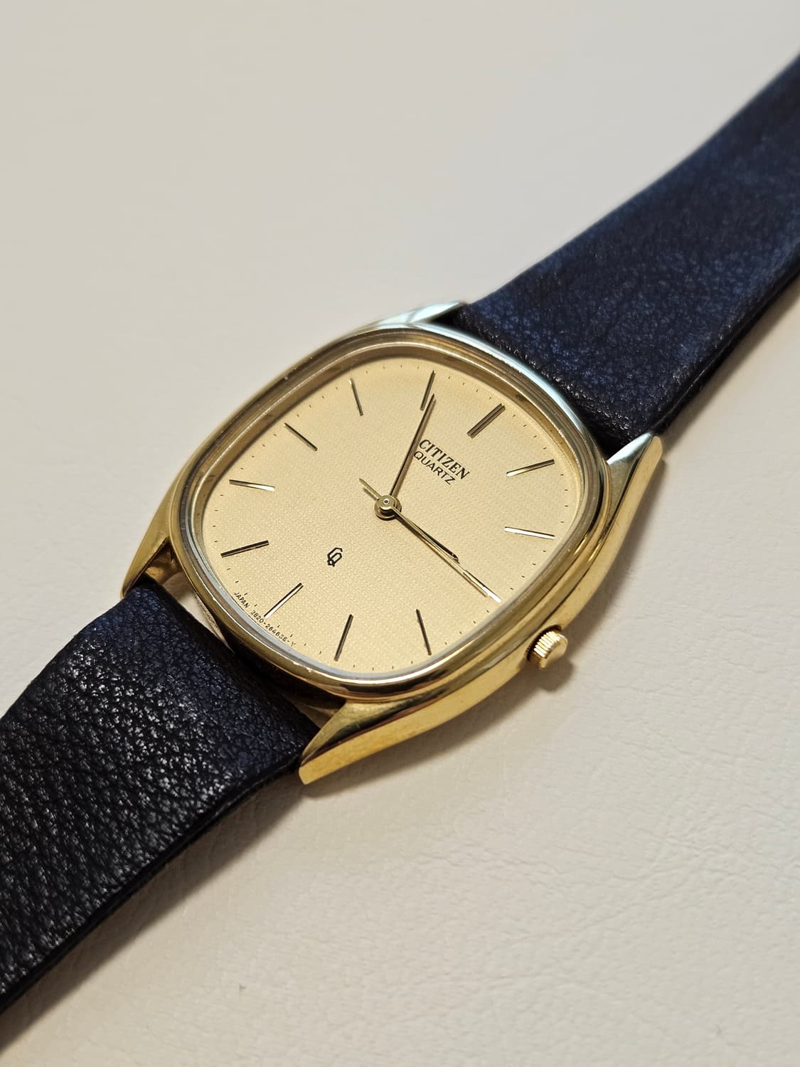 빈티지 시티즌 금장 쿼츠 가죽 시계 상품이미지5