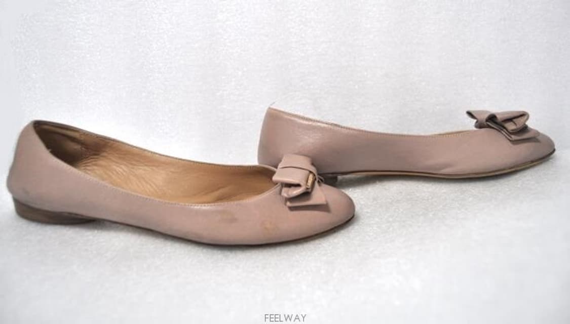 페레가모/여성플랫가죽슈즈(245)정품 상품이미지4