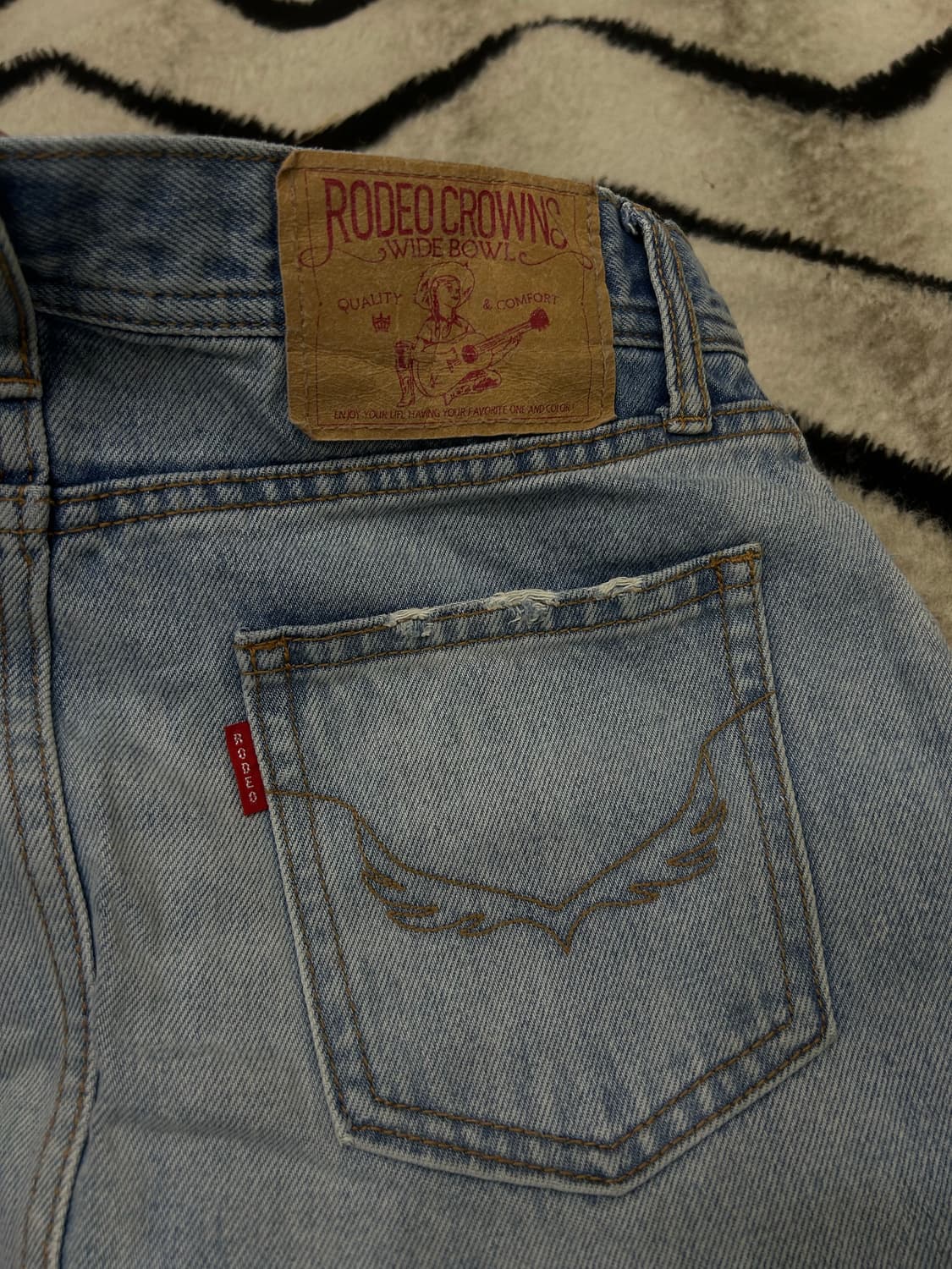 [S]로데오크라운스 맥시 롱 데님 스커트/연청 상품이미지4