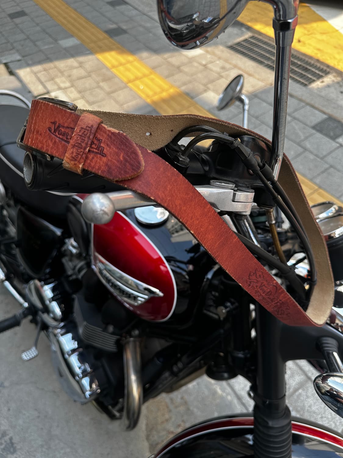 Von Dutch 빈티지 레더 벨트 상품이미지4
