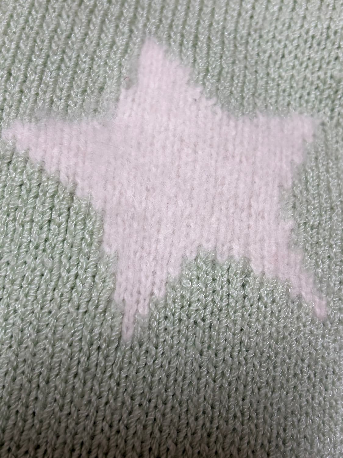 빈티지 꾸레쥬 별 파스텔 메론니트 상품이미지7