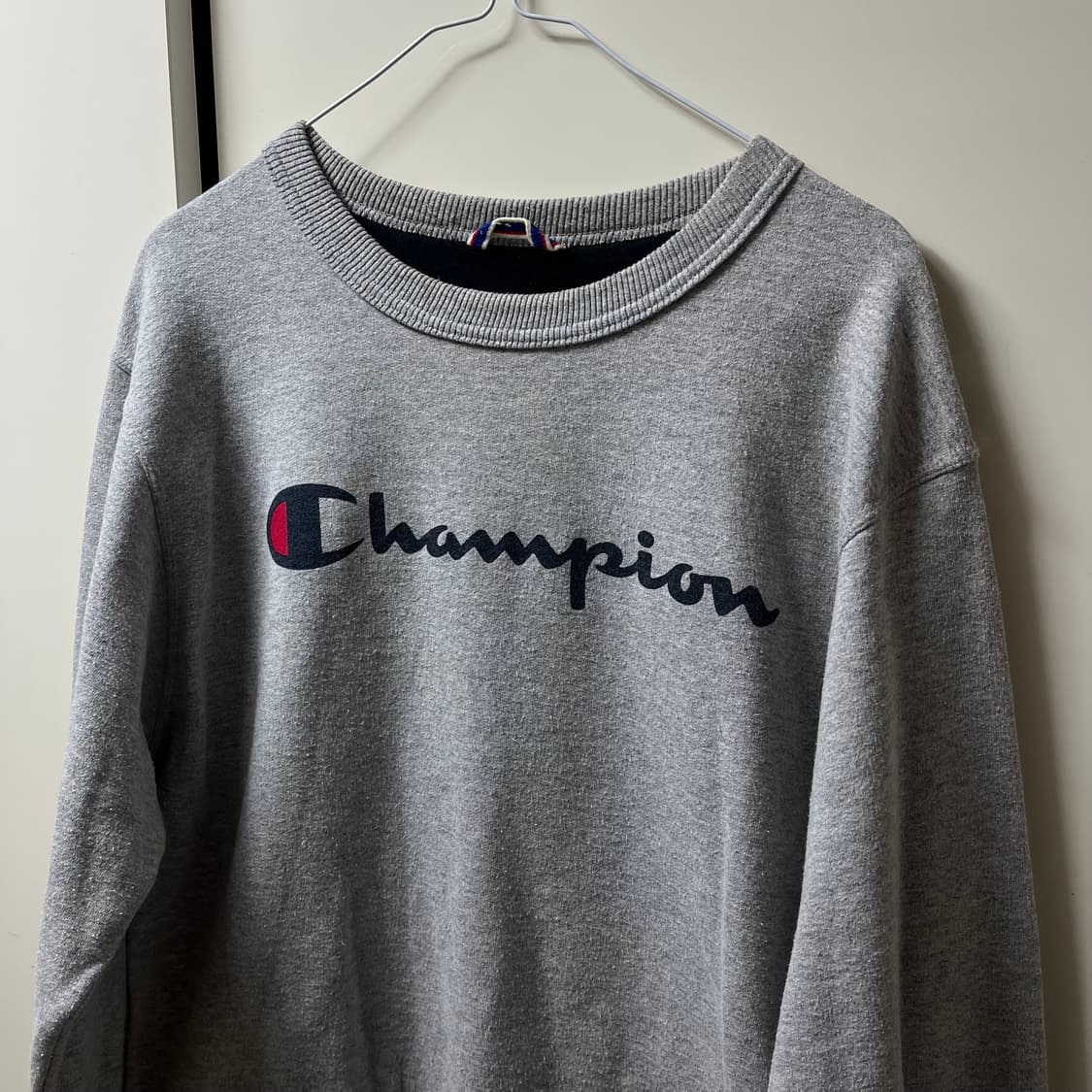 챔피온 어센틱 빅로고 스펠아웃 기모 맨투맨 L/100 상품이미지2