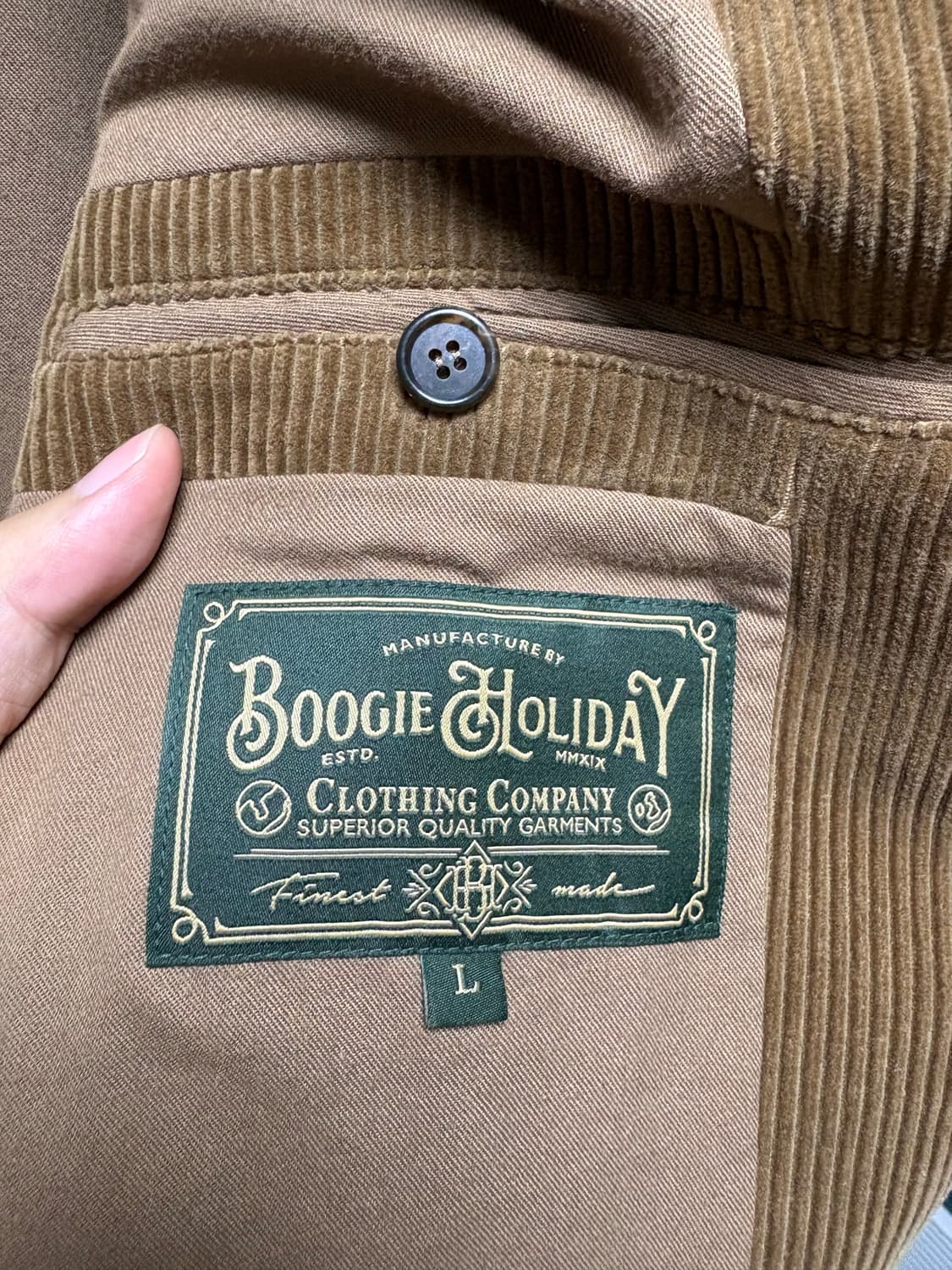 [L] 부기홀리데이 코듀로이 셋업 상품이미지6