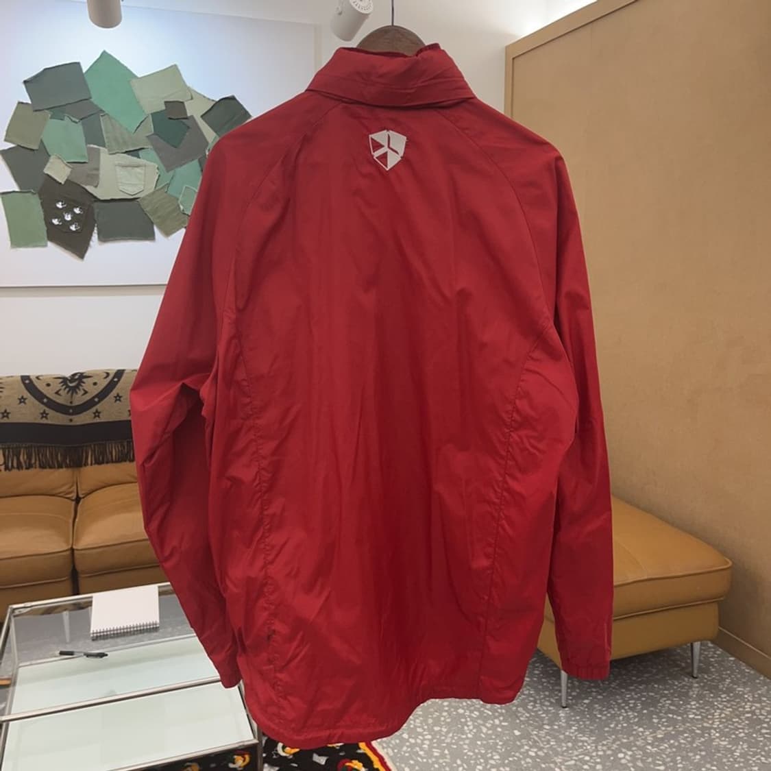 나이키 레드 올드스쿨 오버핏 러닝 후드집업 바람막이 XL C06410 상품이미지4