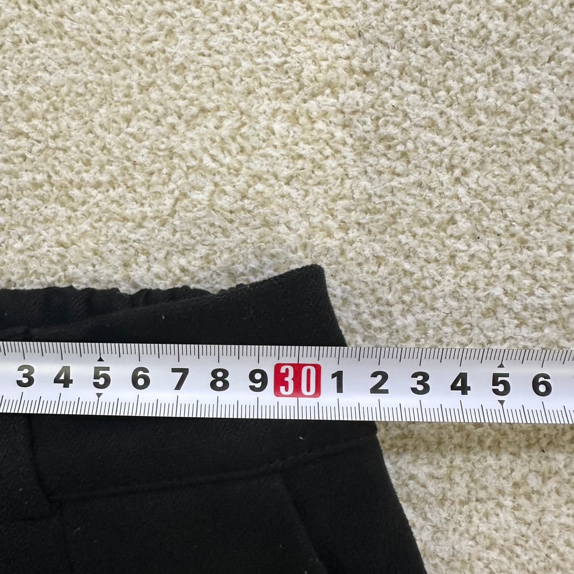 S 하프인치 여성 블랙 바지 0319D 상품이미지5