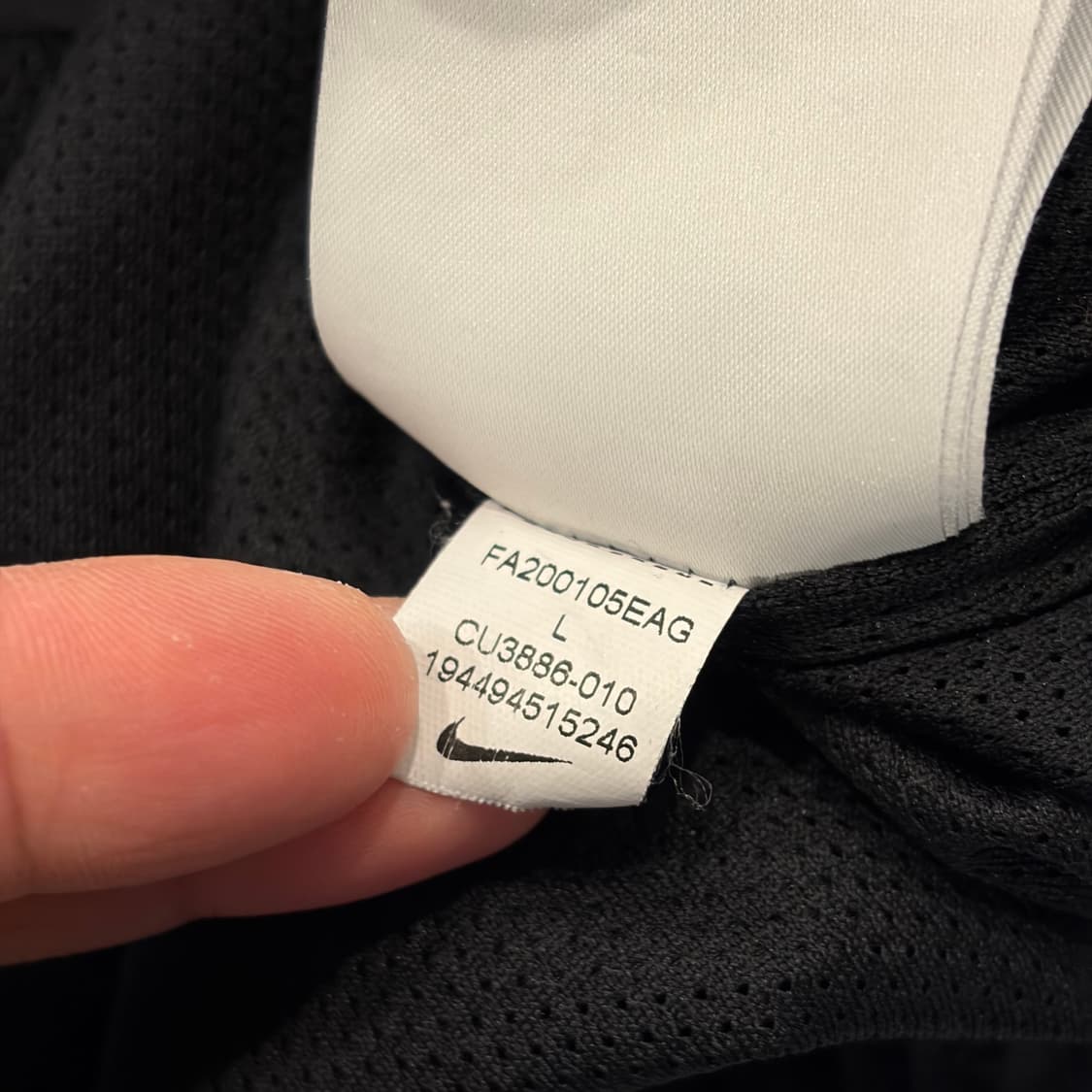 [L] 나이키 더블 스우시 블랙 반집업 후드 바람막이 B829 상품이미지8