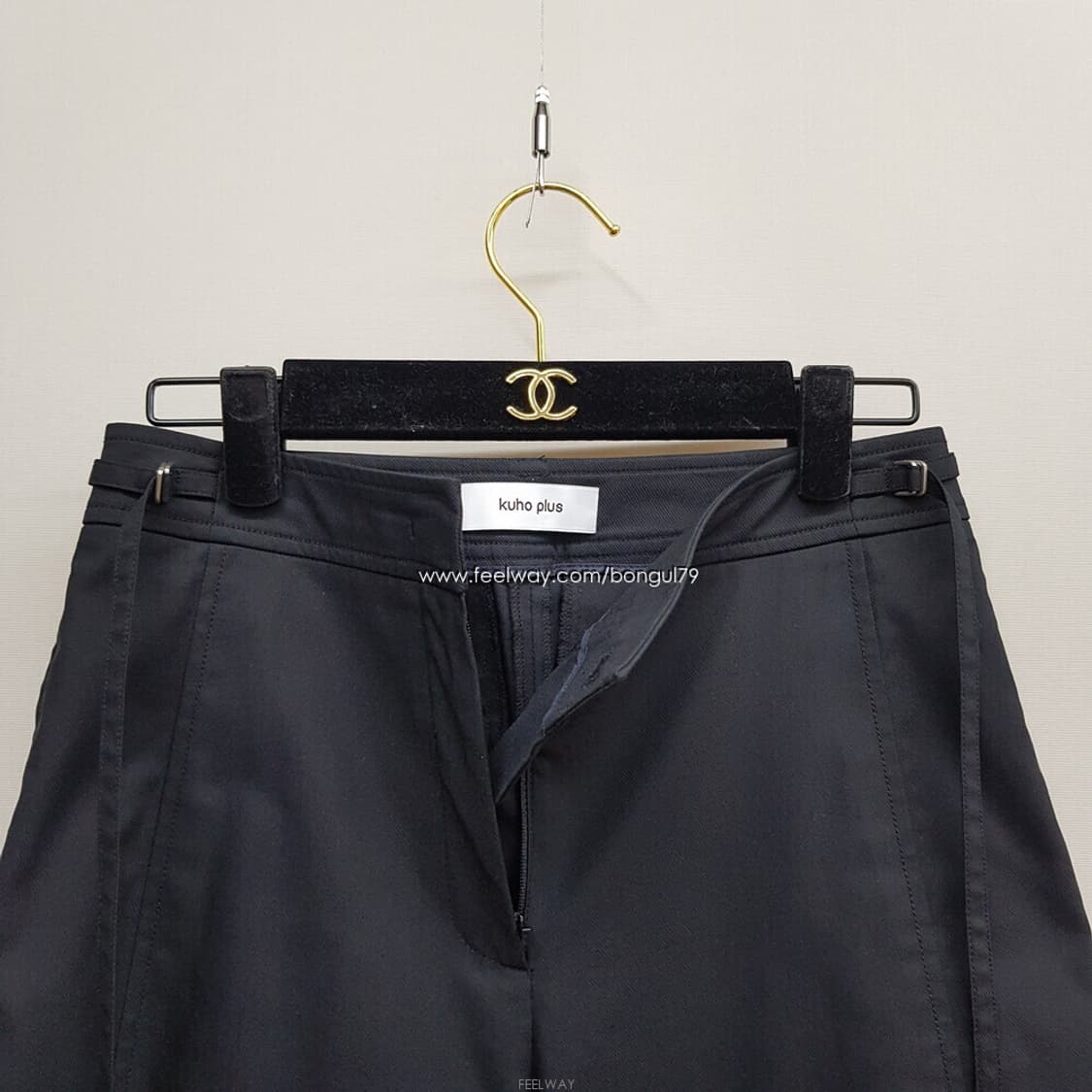 구호플러스 2025 와이드 슬랙스 팬츠 1사이즈 상품이미지2
