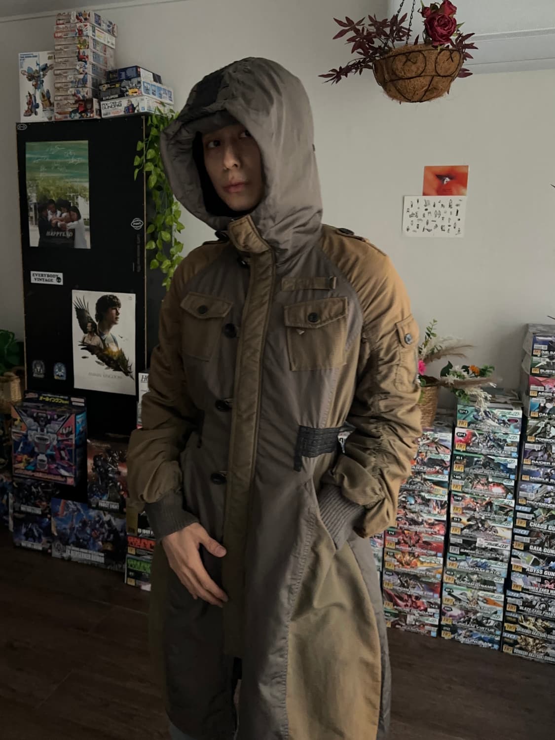 Diesel 디테일 롱 플라이트 자켓 상품이미지4