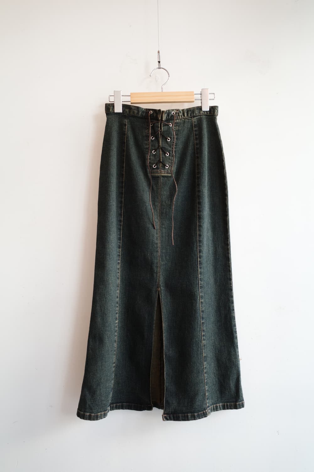 Japan brand 프린지 데님 롱 스커트 (25인치) 상품이미지1