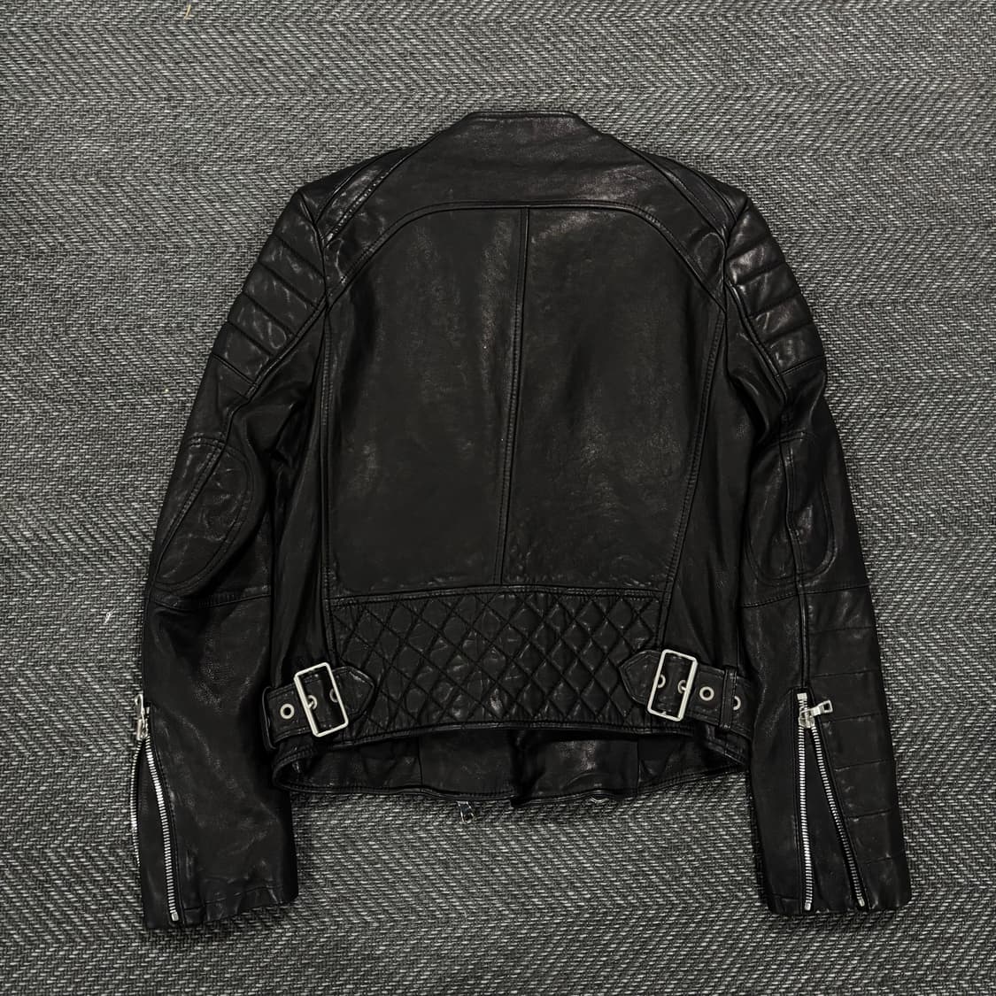 급처 발망 스타일 바이커 램스킨 자켓 상품이미지9