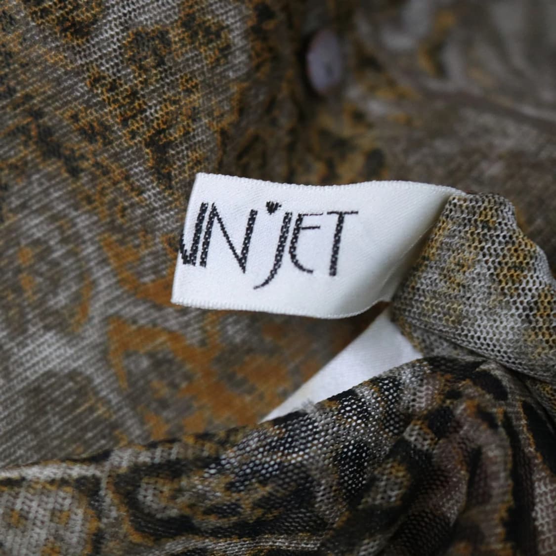 COPAJET 애니멀 패턴 시스루 블라우스 63700 상품이미지5