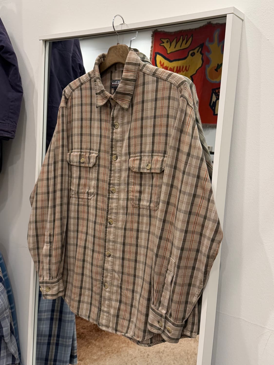 Woolrich 울리치 코튼 플란넬 체크 셔츠 상품이미지1